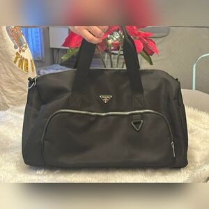P Black Duffel Bag